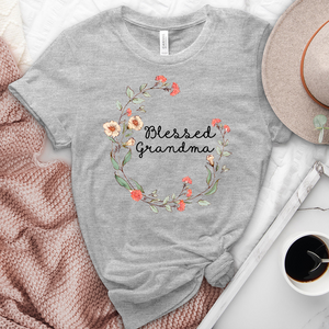 Blessed Grandma Spring Heathered Tee