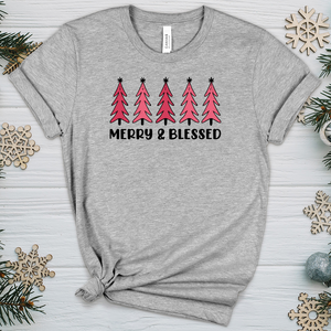 Merry and Blessed Heathered Tee