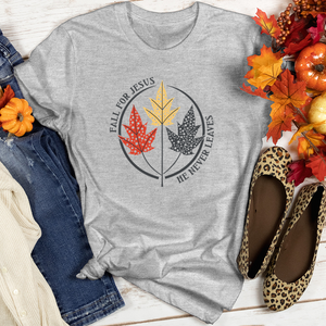 Fall For Jesus Harvest Dot Trio Heathered Tee