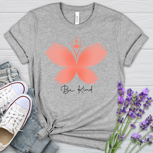 Be Kind Butterfly Heathered Tee