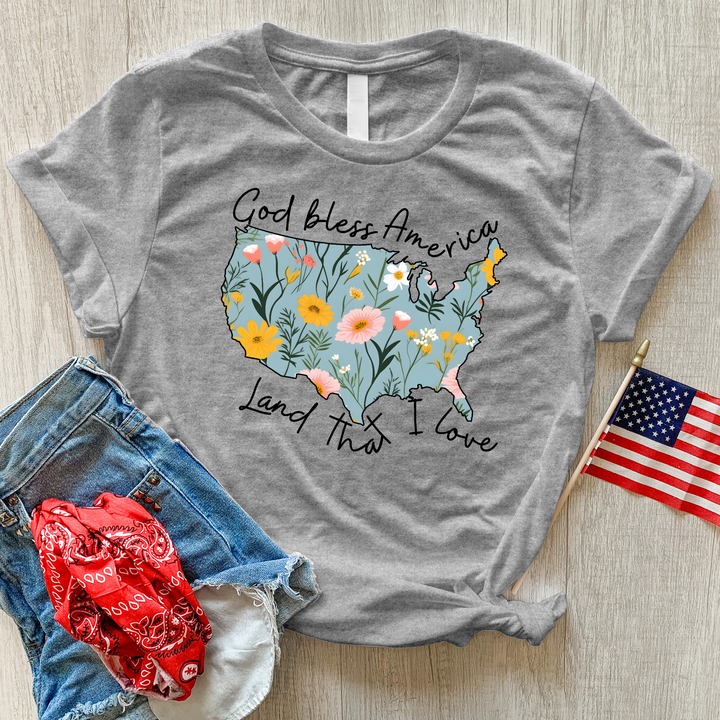 Land That I Love Wildflowers Heathered Tee