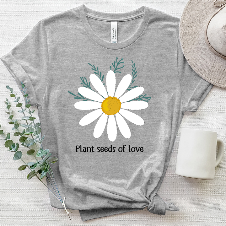 Plant Seeds of Love Daisy Heathered Tee