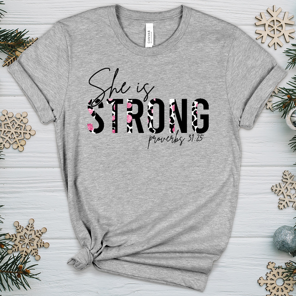 She is Strong 08 Heathered Tee