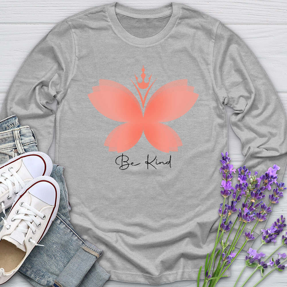 Be Kind Butterfly Long Sleeve Tee