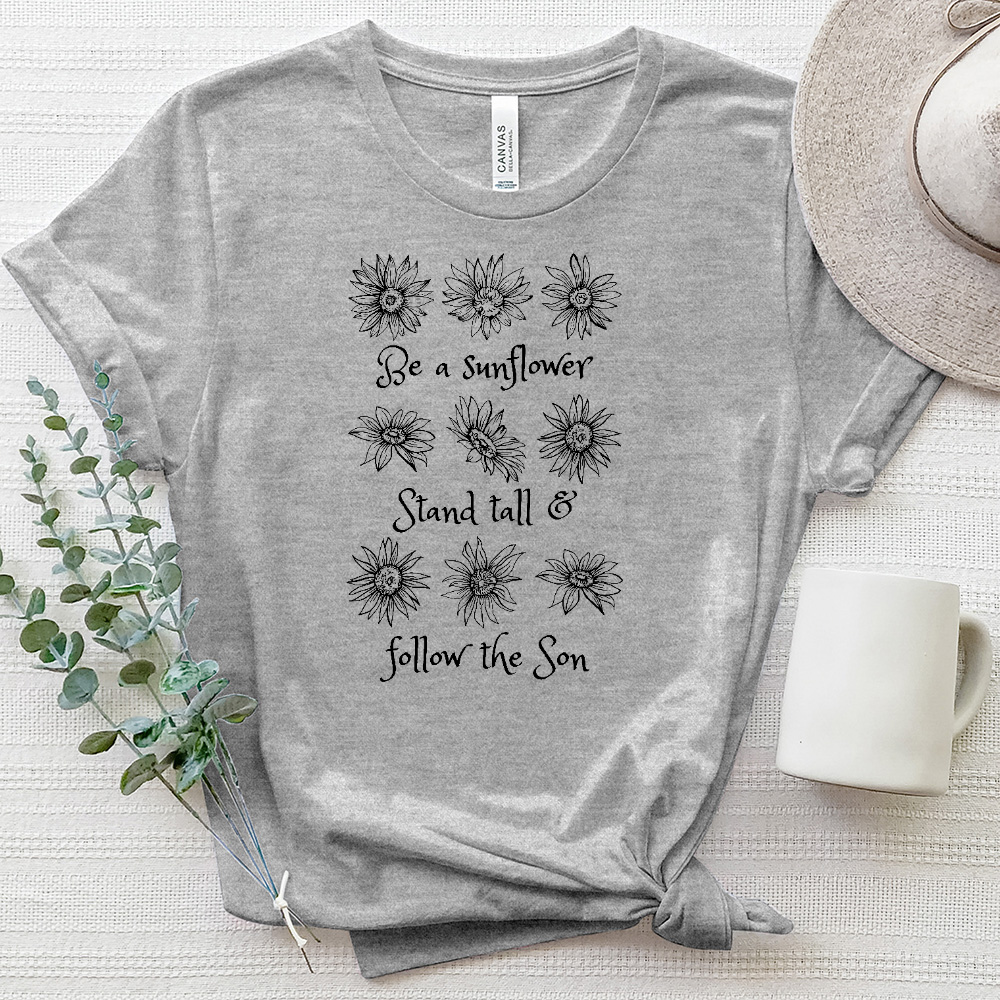 Stand Tall Sunflower Heathered Tee