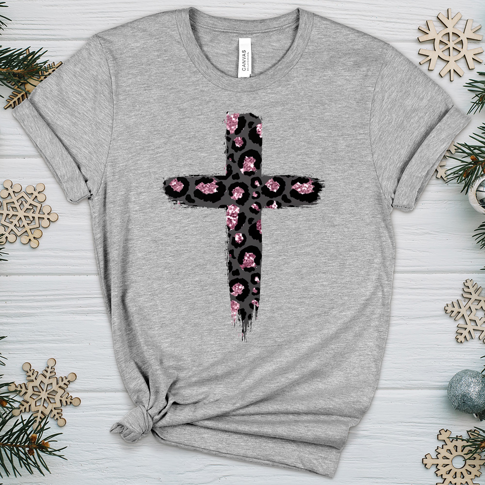 Leopard Cross V4 Heathered Tee