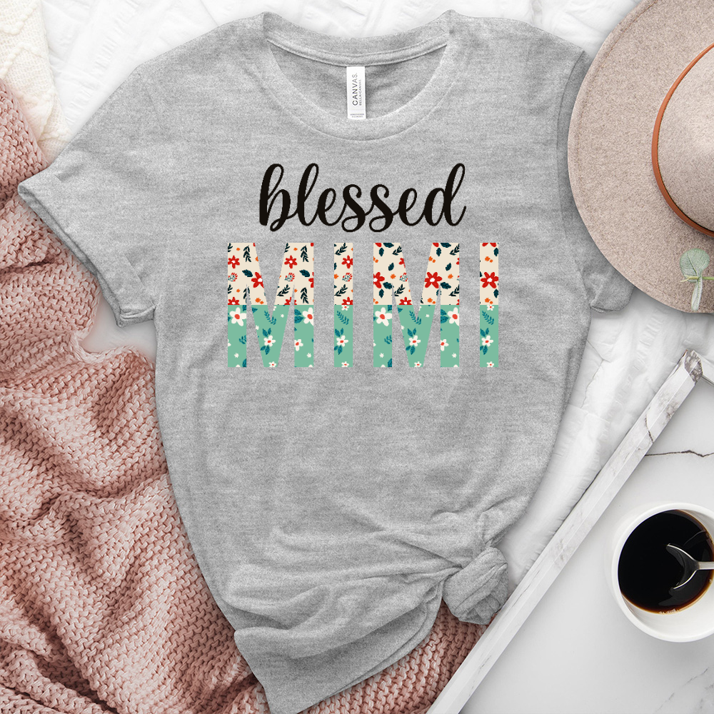 Blessed Mimi Heathered Tee