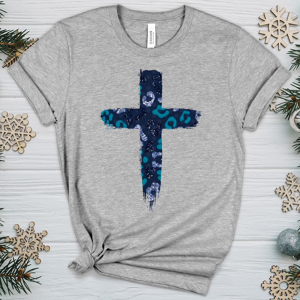 Leopard Cross V5 Heathered Tee