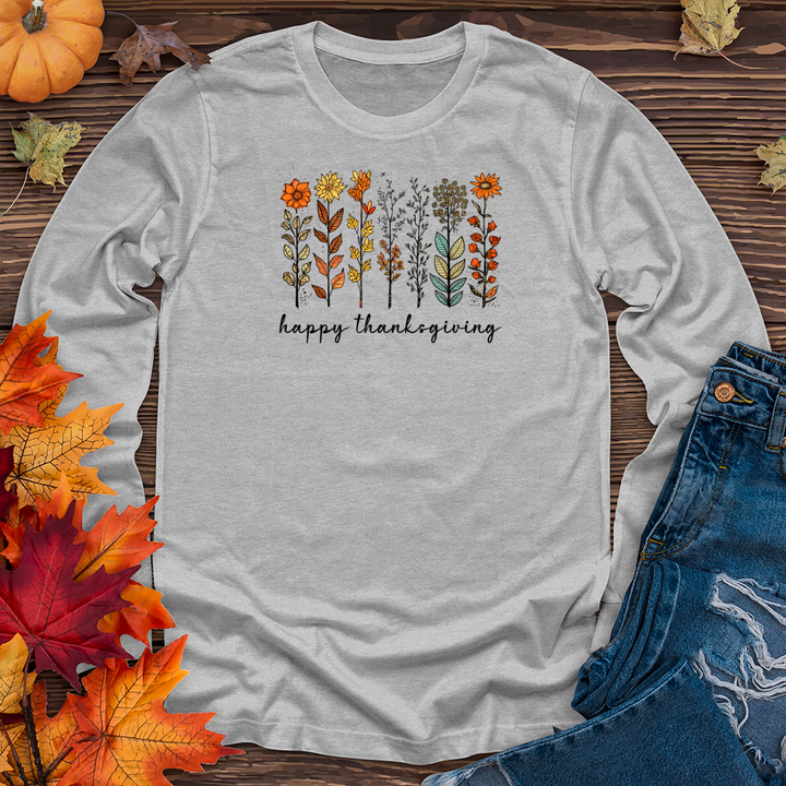 Retro Nature_s Beauty Fall Icons Long Sleeve Tee