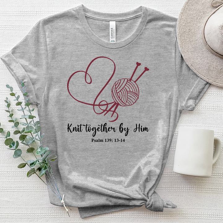 Knit Together by Him Heart Heathered Tee