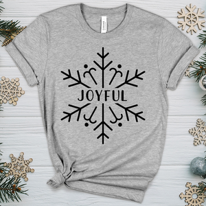 Joyful Snowflake Heathered Tee