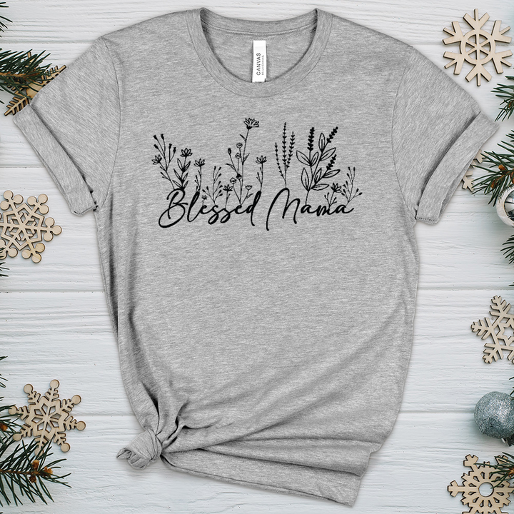 Blessed Mama Heathered Tee