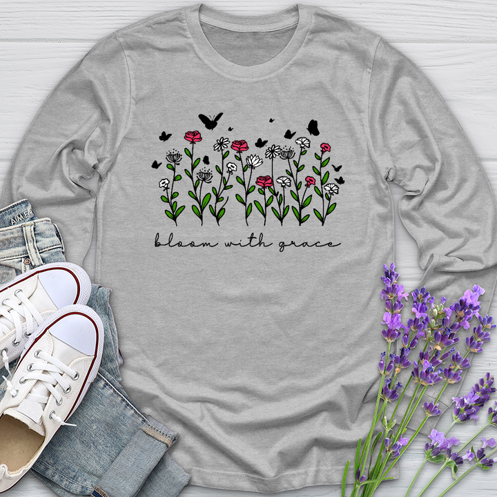 Bloom With Grace Long Sleeve Tee