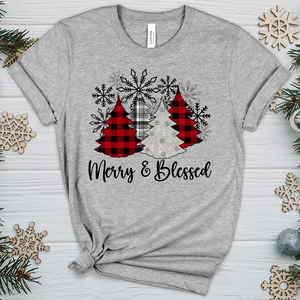 Merrry & Blessed Heathered Tee