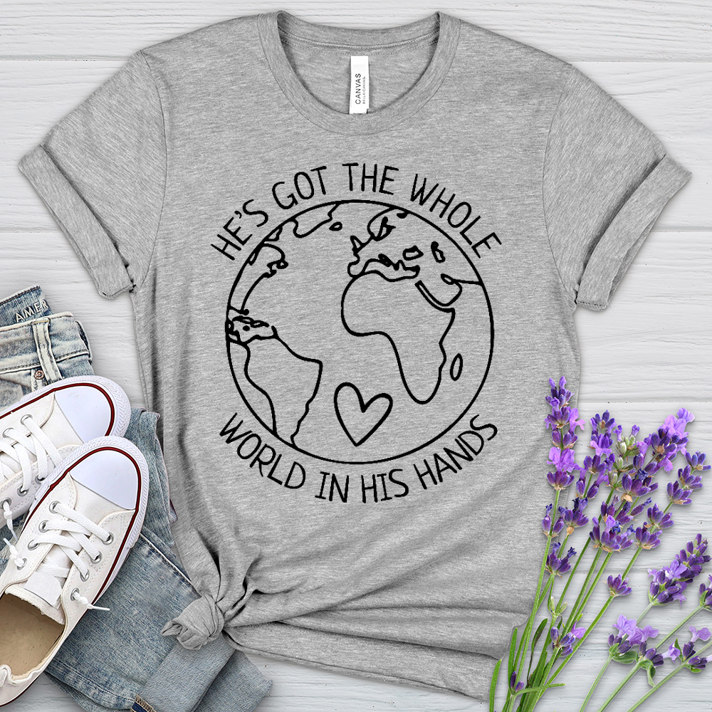 The Whole World Heathered Tee