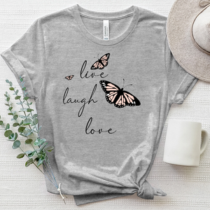 Live Laugh Lovin It Heathered Tee