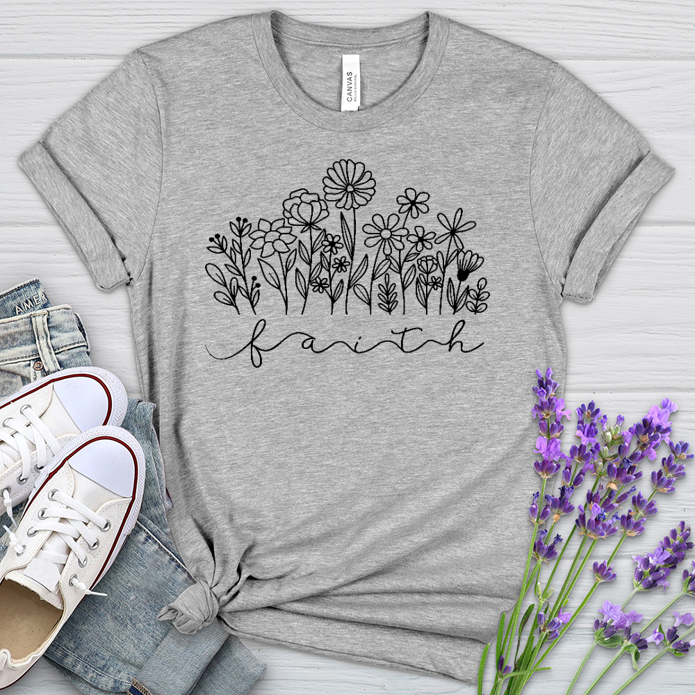 Faith Garden Heathered Tee