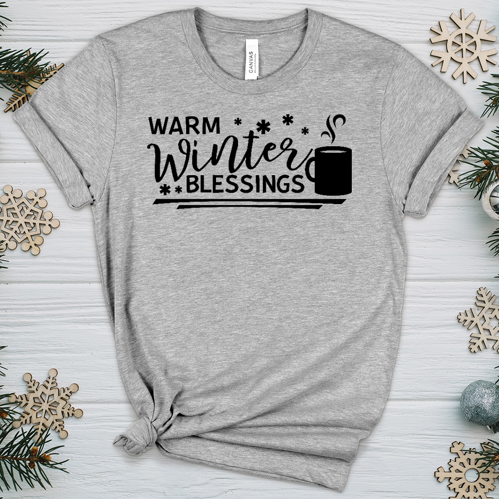 Warm Winter Blessings Heathered Tee