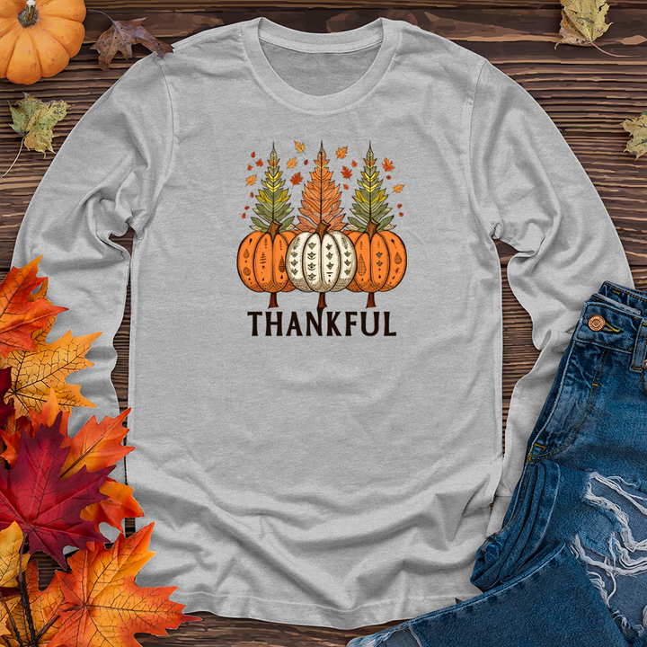 Vintage Harvest Trio Pine Trees Long Sleeve Tee