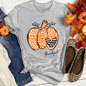 Thankful Orange Pumpkin Heathered Tee