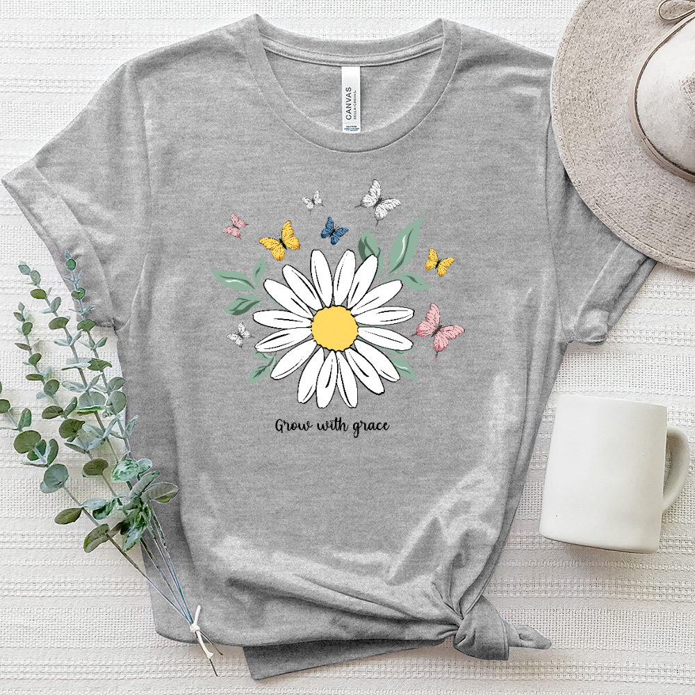 Grow with Grace Daisy Heathered Tee