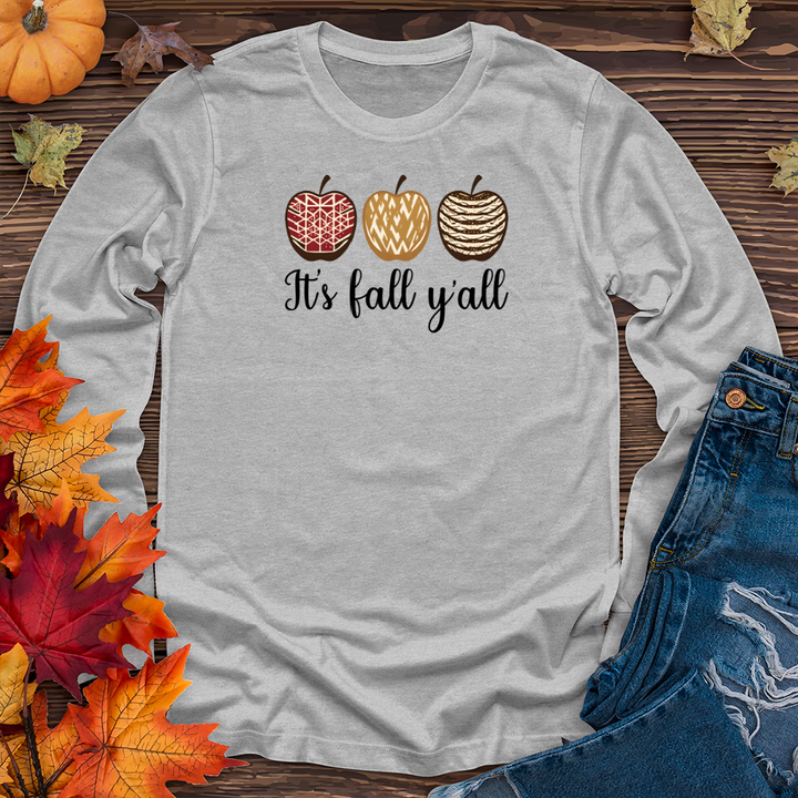 It's Fall Y'all Apple Cider Long Sleeve Tee