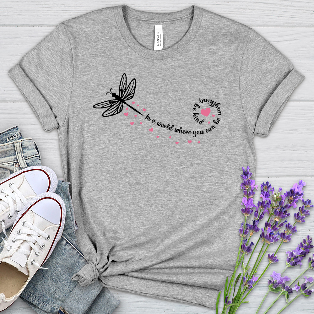 Be Kind Dragonfly Heathered Tee