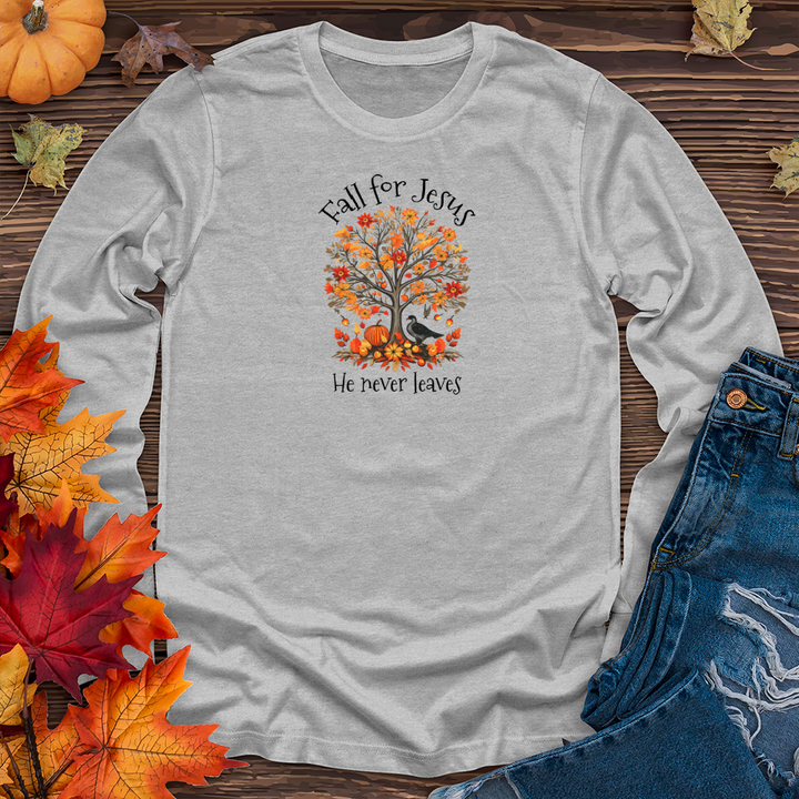 Retro Thanksgiving Blooms Long Sleeve Tee