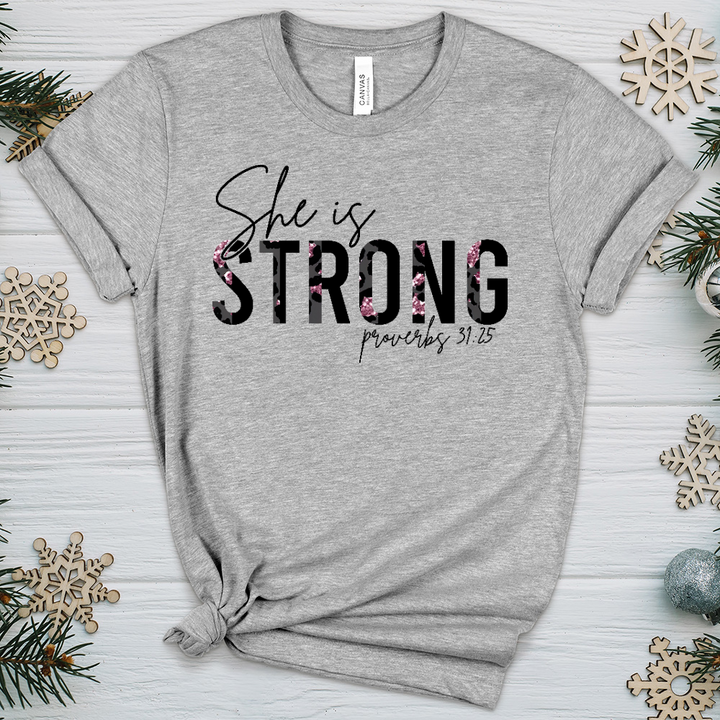 She is Strong 05 Heathered Tee