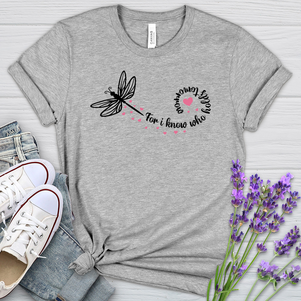 For I Know Dragonfly Heathered Tee