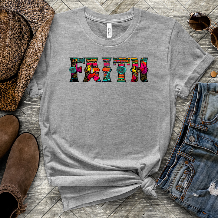 Faith Serape Heathered Tee