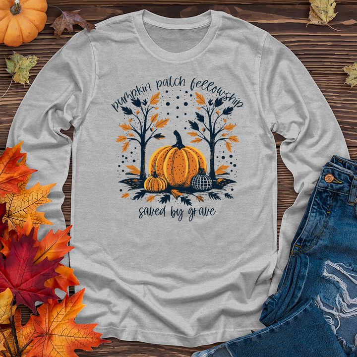 Grow In Grace Pumpkin Patch Long Sleeve Tee