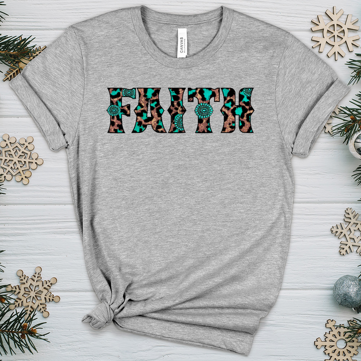 Faith Leopard P3 Heathered Tee