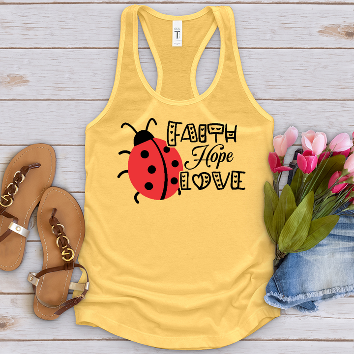 Faith Hope Love Lady Tank Top