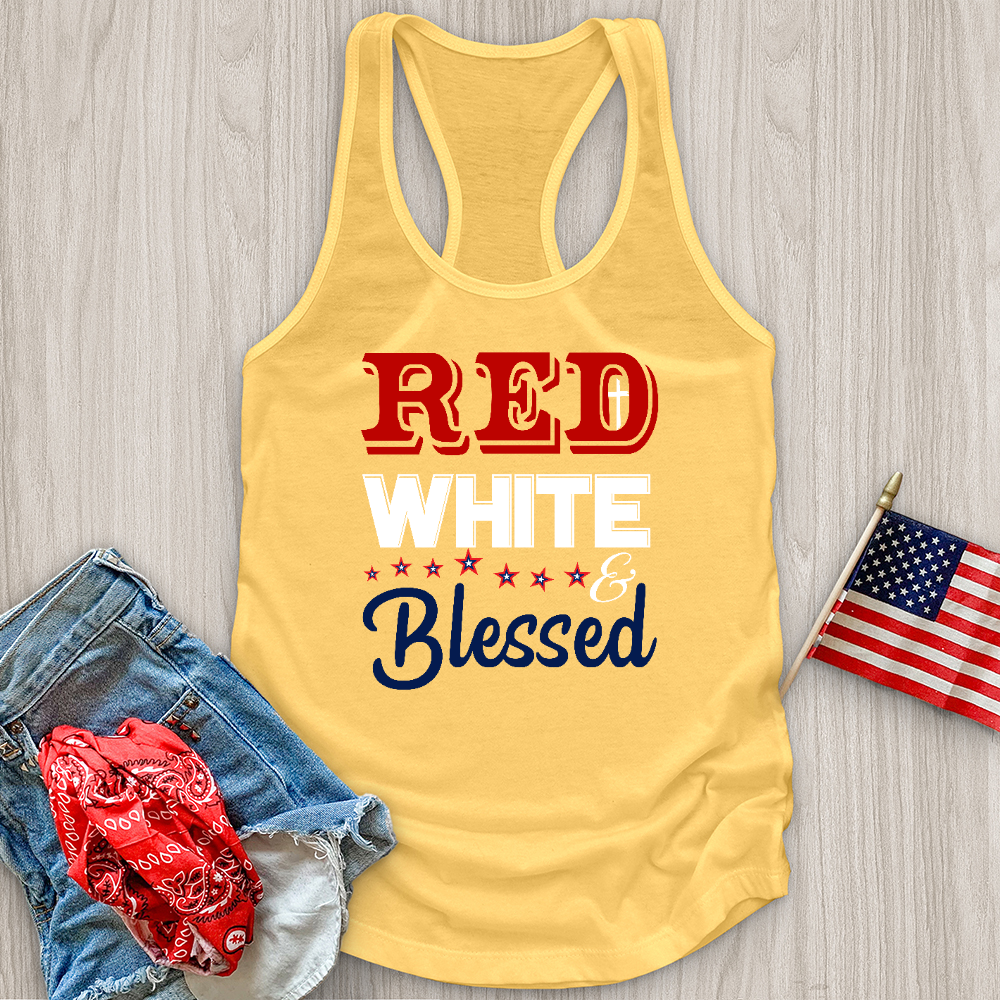 Red White & Blessed Tank Top