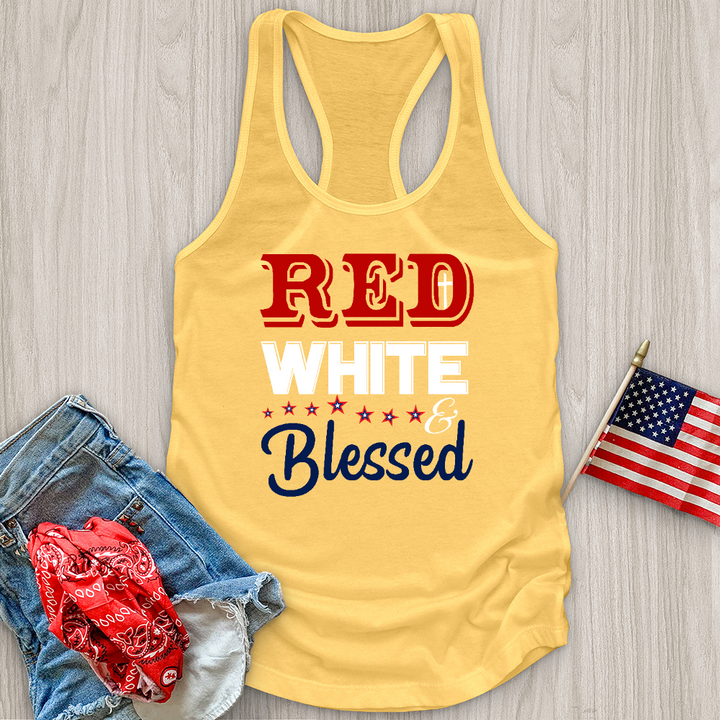 Red White & Blessed Tank Top