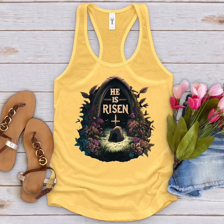 He Is Risen Grave Tank Top