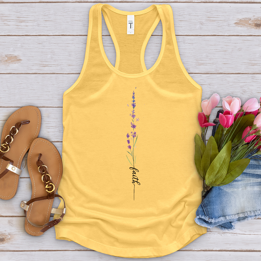 Faith Lavender Flower Tank Top