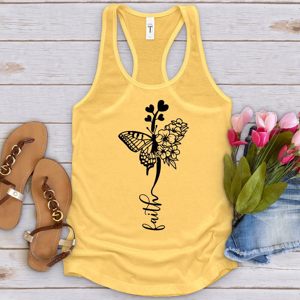 Faith Butterfly Hearts Tank Top