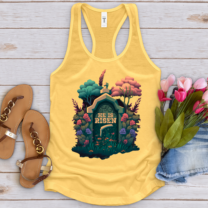 He Is Risen Grave 2 Tank Top