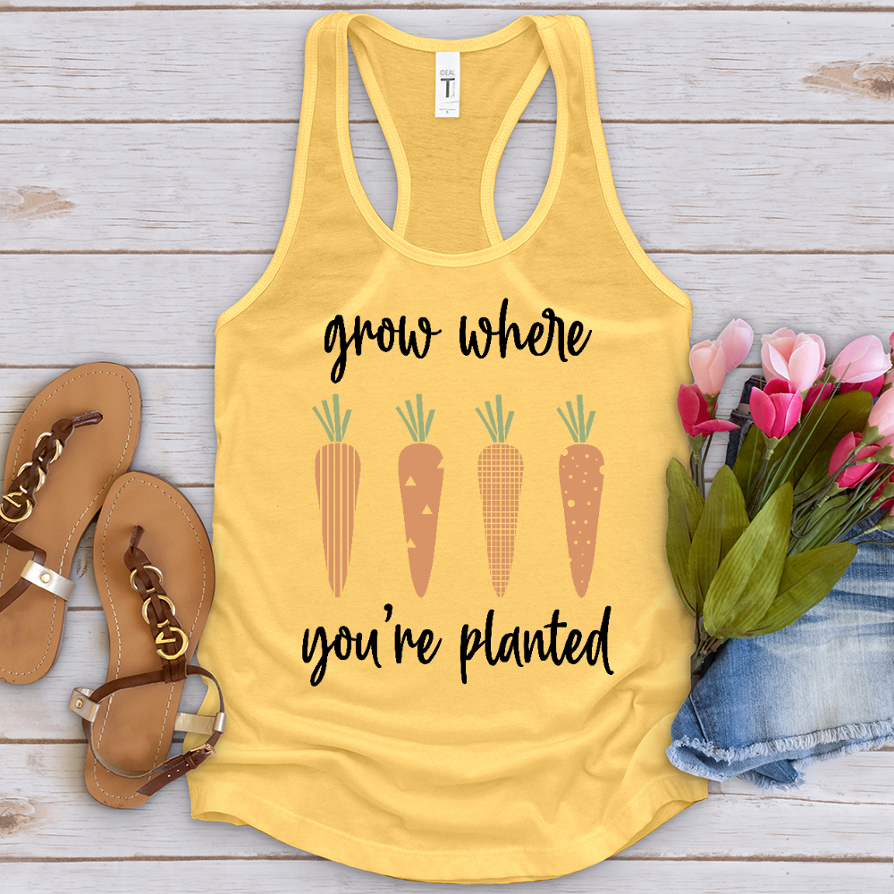 Grow Where You're Planted Carrots Tank Top