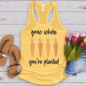 Grow Where You're Planted Carrots Tank Top