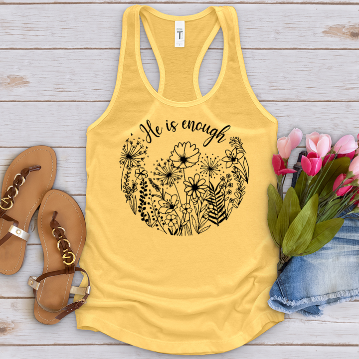 He Is Enough Wildflowers Tank Top