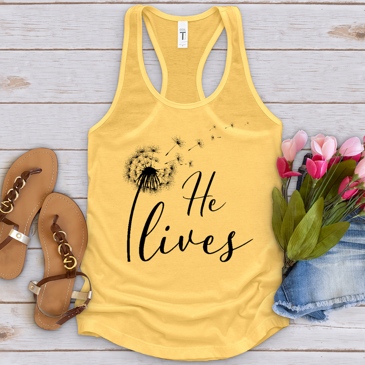 He Lives Dandelion Tank Top