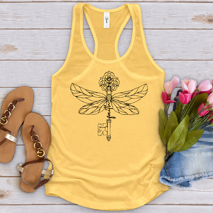 Faith Key Dragonfly Tank Top