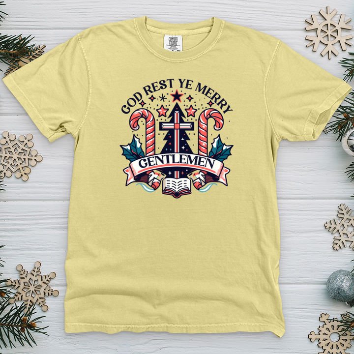 God Rest Ye Merry Gentlemen Heavy Cotton Comfort Colors Tee