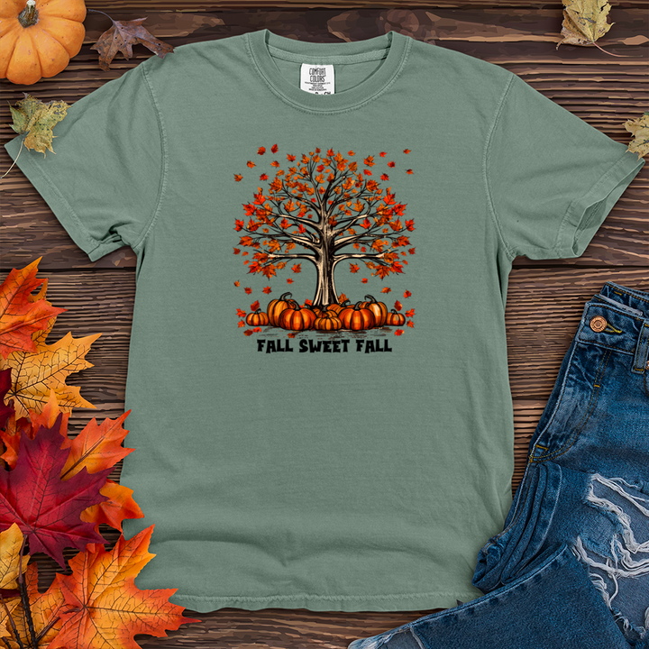 Vintage Plaid Pumpkin Tree Heavy Cotton Comfort Colors Tee
