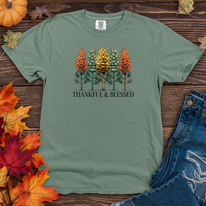 Vintage Nature Trio Pine Trees Heavy Cotton Comfort Colors Tee