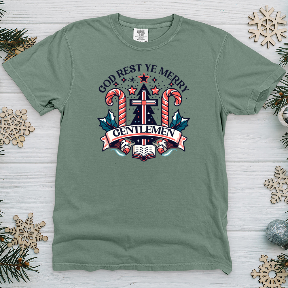 God Rest Ye Merry Gentlemen Heavy Cotton Comfort Colors Tee