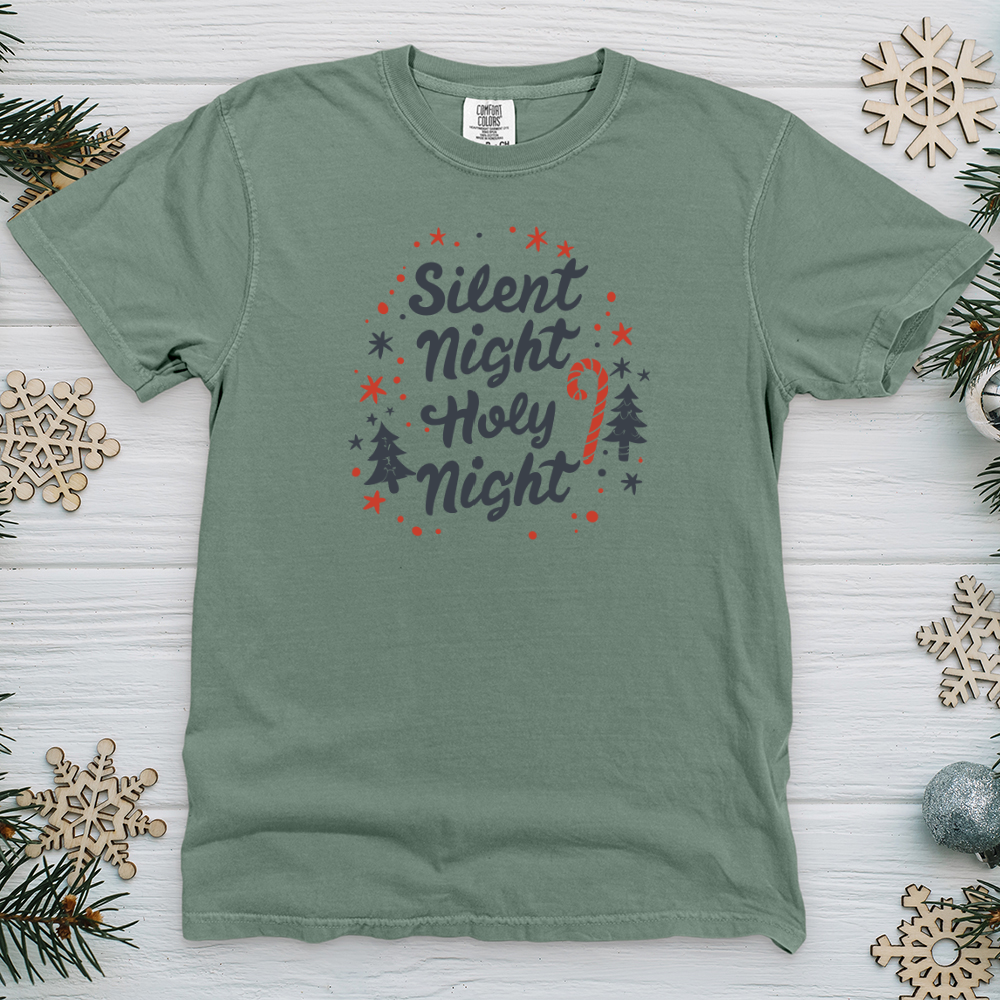 Silent Night Holy Night 01 Heavy Cotton Comfort Colors Tee